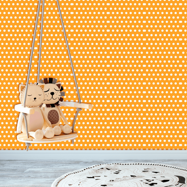 Adesivo Baby Poá Médio Fundo Amarelo Pastel - Image 3