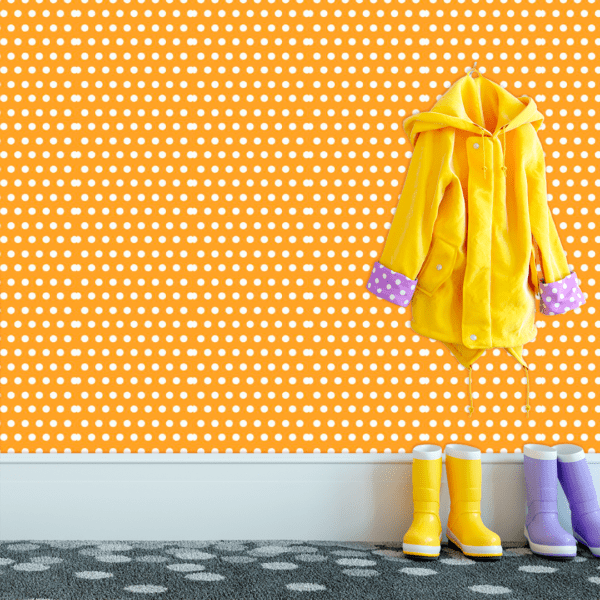 Adesivo Baby Poá Médio Fundo Amarelo Pastel - Image 2