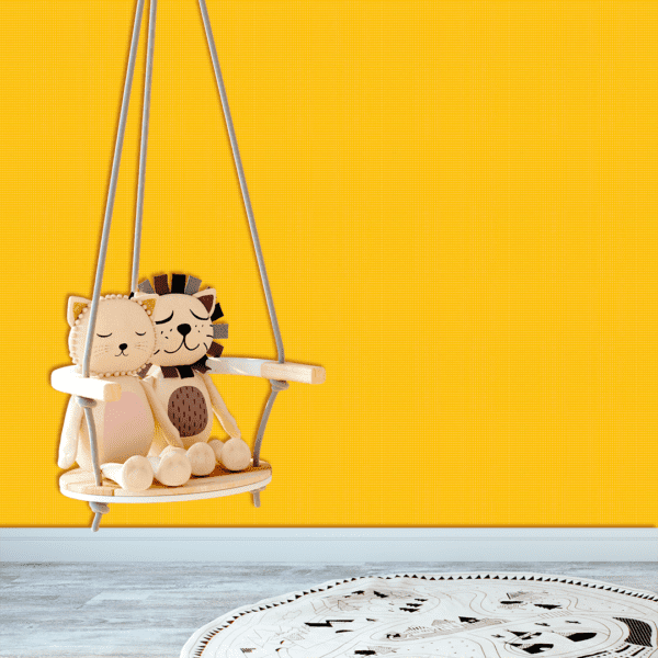 Adesivo Baby Poá Mini Fundo Amarelo