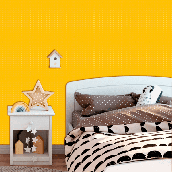 Adesivo Baby Pontos Geométricos Fundo Amarelo - Image 2