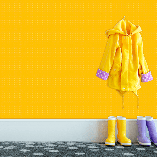 Adesivo Baby Pontos Geométricos Fundo Amarelo - Image 3