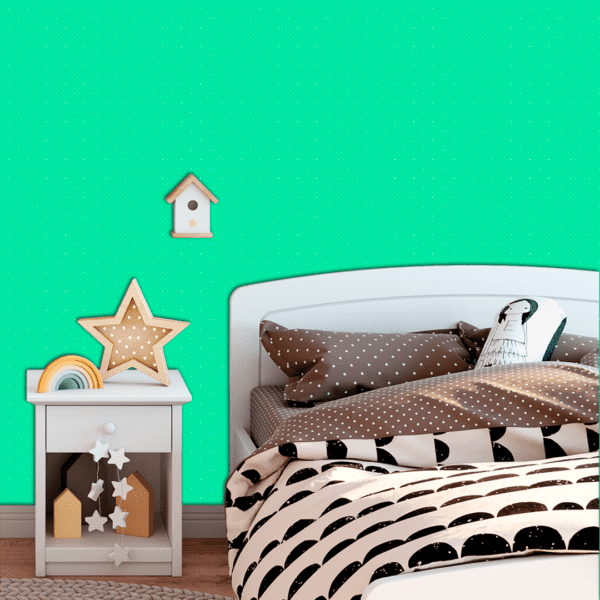 Adesivo Baby Pontos Geométricos Duplo Fundo Azul Pastel