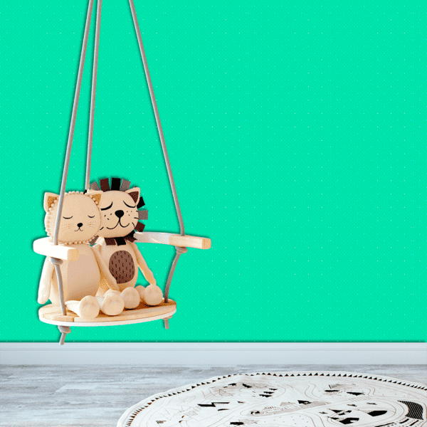 Adesivo Baby Pontos Geométricos Duplo Fundo Azul