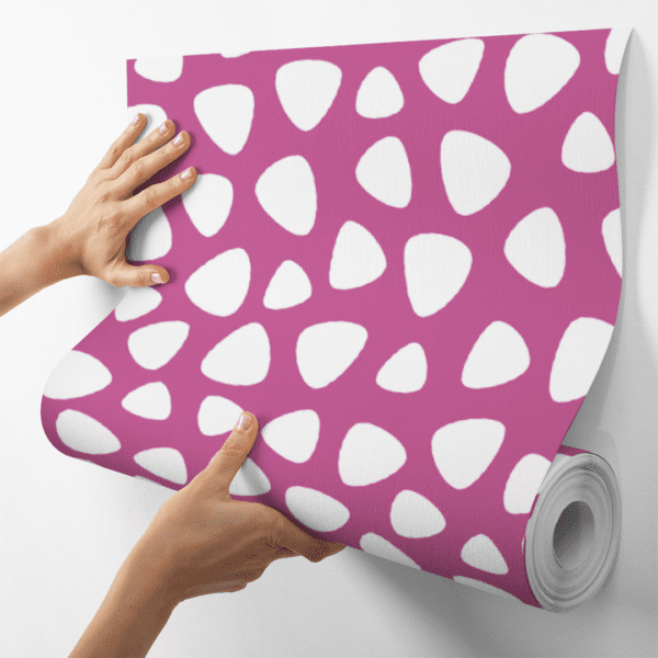 Adesivo Baby Triangulo Contorno Médio Fundo Rosa Escuro - Image 4