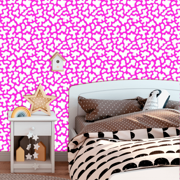 Adesivo Baby Orgânica Fundo Rosa Escuro