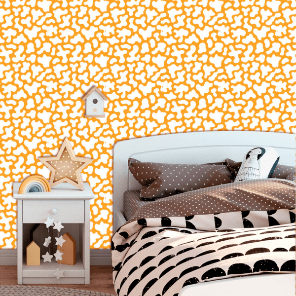 Adesivo Baby Orgânica Fundo Amarelo Pastel - Image 2