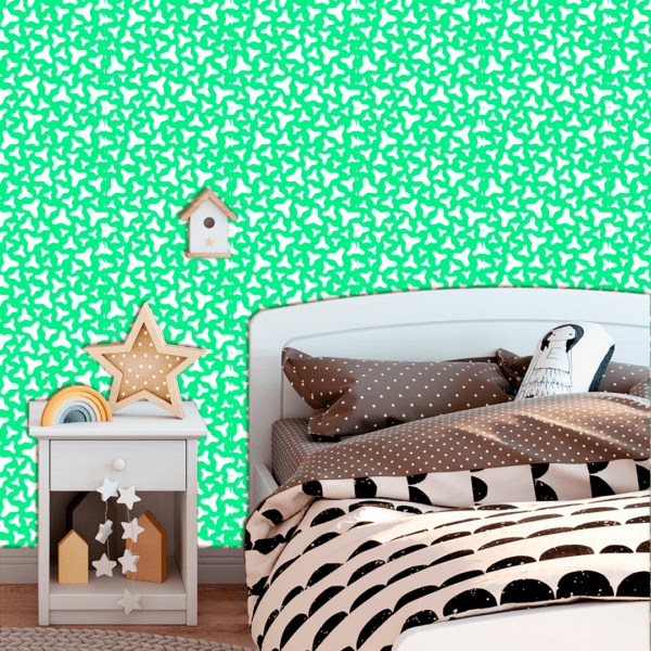 Adesivo Baby Orgânica Fundo Verde Pastel