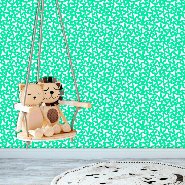 Adesivo Baby Orgânica Fundo Azul Pastel