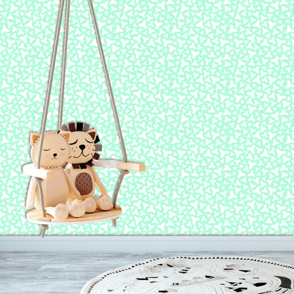 Adesivo Baby Pantone Trifólio Geométrico Verde Pastel - Image 2