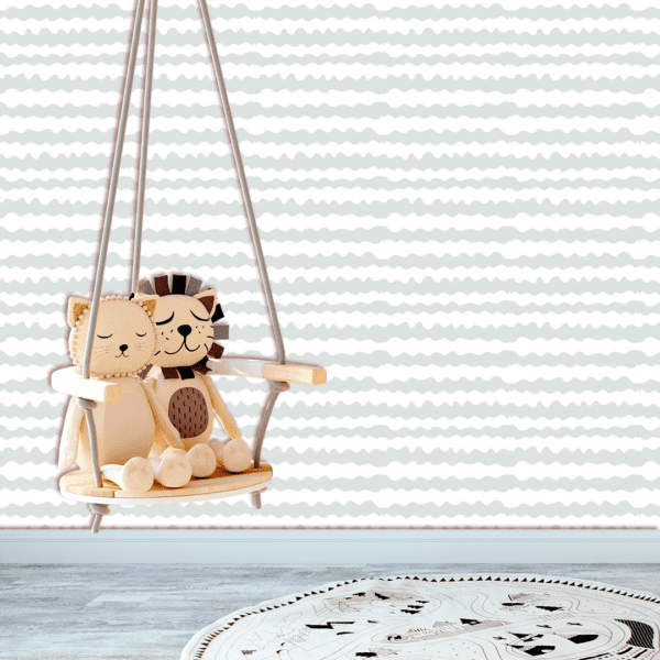 Adesivo Baby Pantone Linhas Onduladas Cinza - Image 2