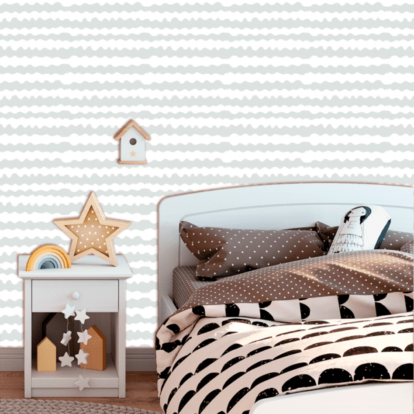 Adesivo Baby Pantone Linhas Onduladas Cinza - Image 3