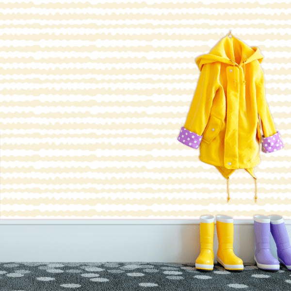 Adesivo Baby Pantone Linhas Onduladas Beje - Image 3
