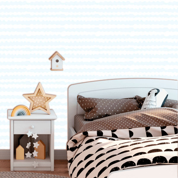 Adesivo Baby Pantone Linhas Onduladas Azul Claro - Image 3
