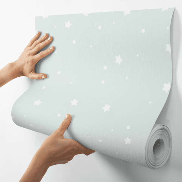 Adesivo Baby Pantone Estrelas Verde Pastel