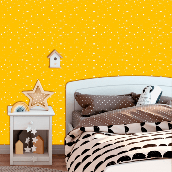 Adesivo Baby Estampa Estrelas Fundo Amarelo - Image 2