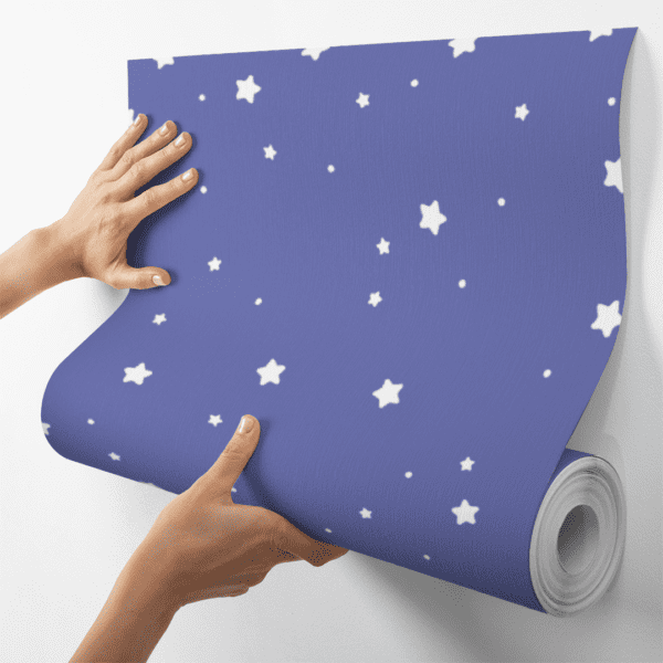 Adesivo Baby Estampa Estrelas Fundo Roxo - Image 4