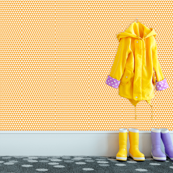 Adesivo Baby Triângulo Fundo Amarelo Pastel