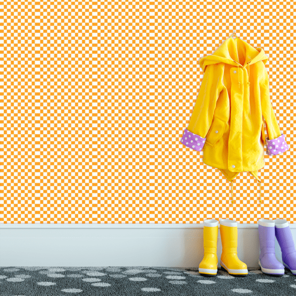 Adesivo Baby Xadrez Fundo Amarelo Pastel - Image 3