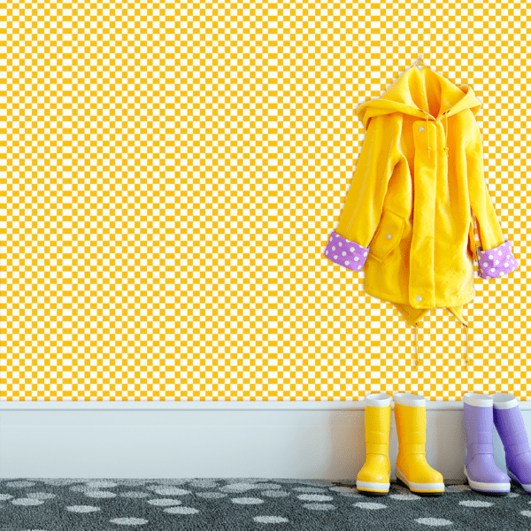 Adesivo Baby Xadrez Fundo Amarelo - Image 3