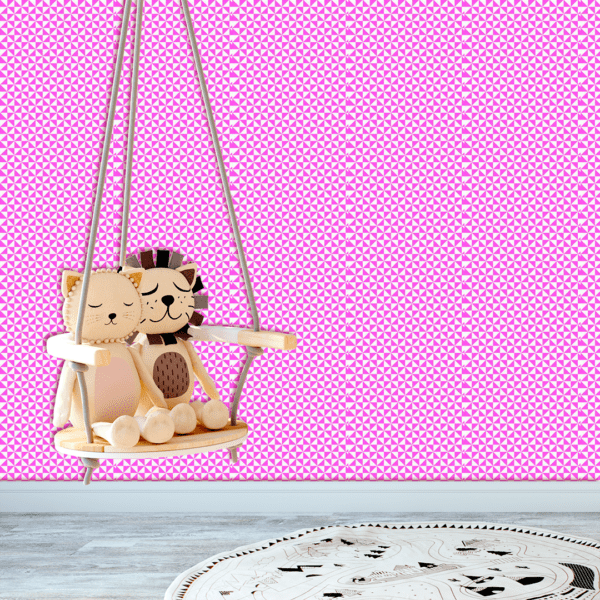 Adesivo Baby Pirâmide Fundo Rosa