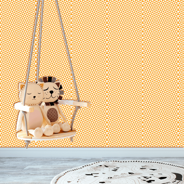 Adesivo Baby Pirâmide Fundo Amarelo Pastel