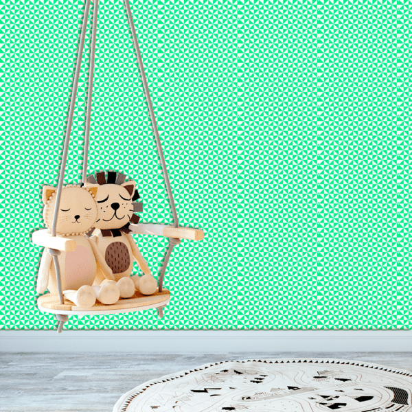 Adesivo Baby Pirâmide Fundo Verde Pastel