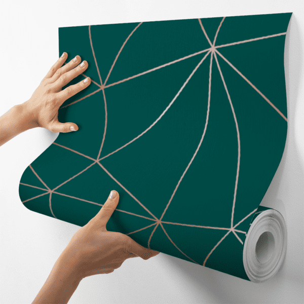 Adesivo Zazz Linha Fina Rosê Fundo Verde Esmeralda - Image 4