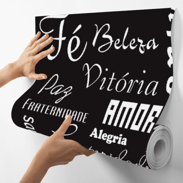 Adesivo Casual Top Letras Branco e Preto - Image 4