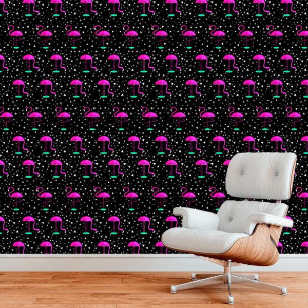 Adesivo Casual Top Flamingo Rosa e Preto - Image 3