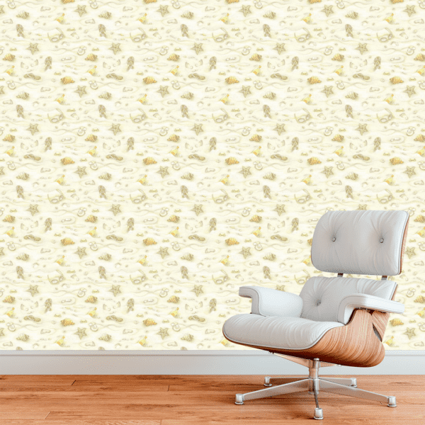 Adesivo Casual Top Pintura Bege Areia e Toque Dourado - Image 3