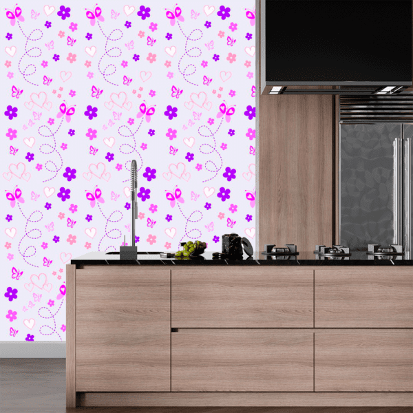 Adesivo Casual Top Pintura Roxo Lilás e Rosa - Image 2