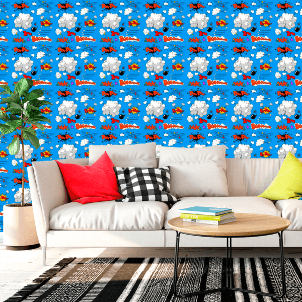 Adesivo Casual Top Teen Art Azul