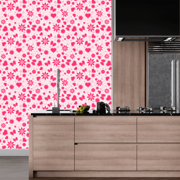 Adesivo Casual Top Coração Poá Rosa e Rosa Bebê - Image 2