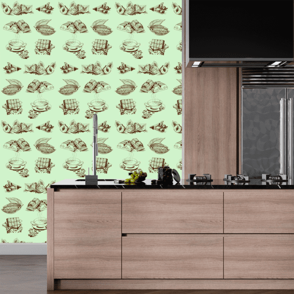 Adesivo Casual Top Food Marrom - Image 2