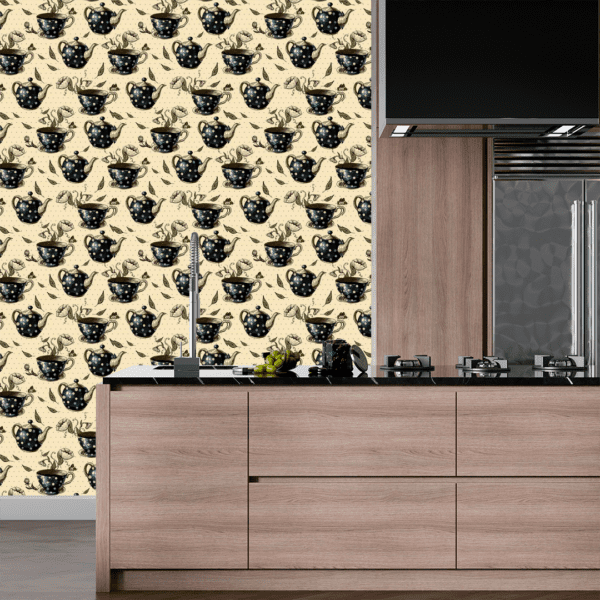 Adesivo Casual Top Coffee Preto e Bege - Image 2
