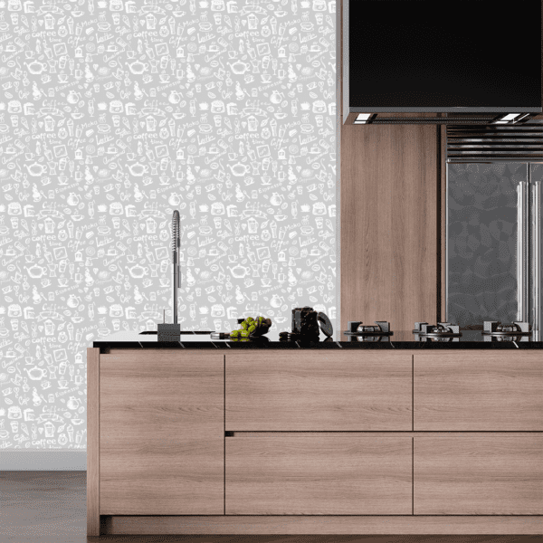 Adesivo Casual Top Coffee Time Branco e Cinza - Image 2