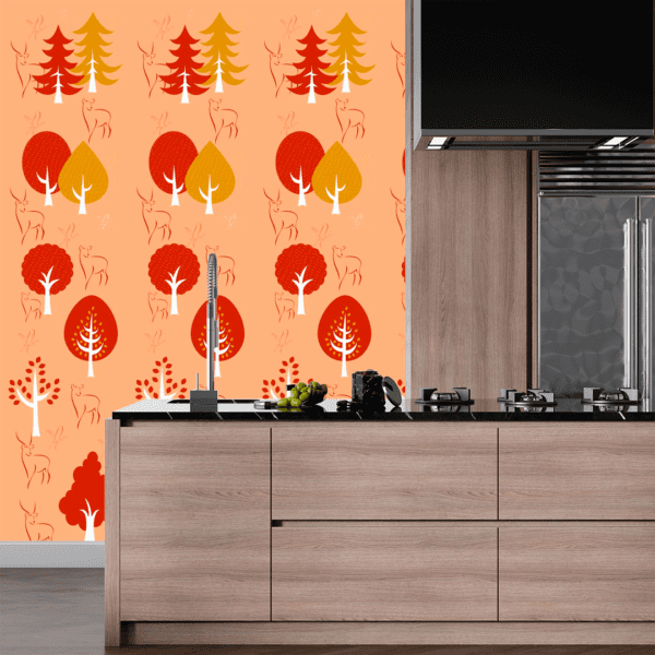Adesivo Floral Folhas e Árvores Outonais - Image 2