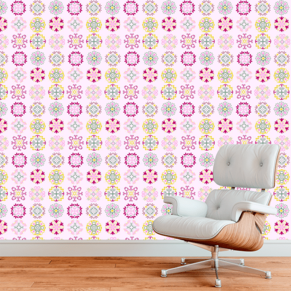 Adesivo Floral Mandalas em Cores Pastel - Image 3