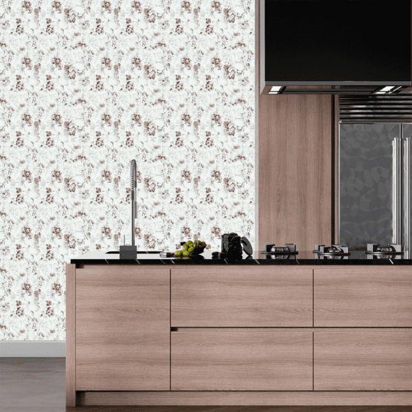 Adesivo Floral Rosas em Tons Neutros - Image 2