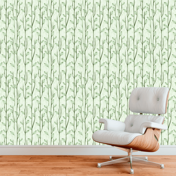 Adesivo Floral Folhas Verdes Longas - Image 3
