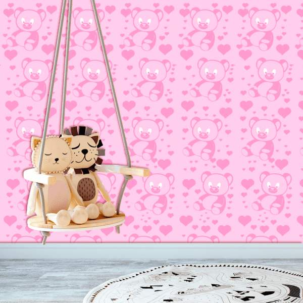 Adesivo Infantil Ursinho Rosa - Image 2