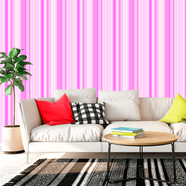 Adesivo Listrado Monocromático Rosa - Image 3