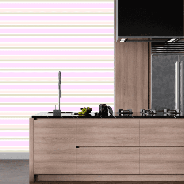 Adesivo Listrado Horizontal Suave Tons Neutros